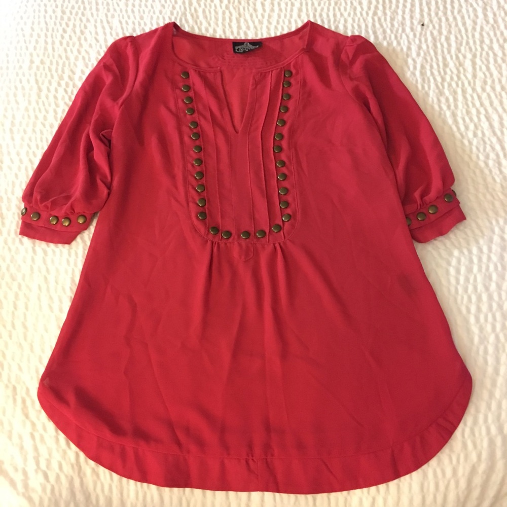Coral Blouse